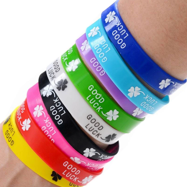 pulsera silicon con serigrafia una tinta