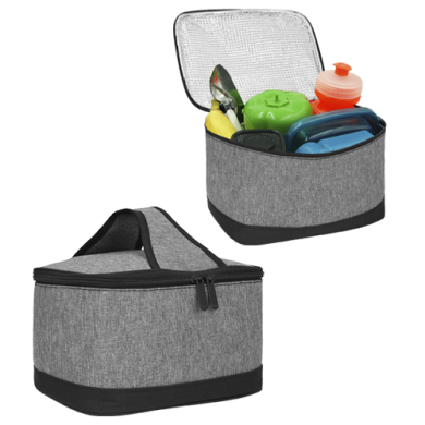 lonchera poliester gris
